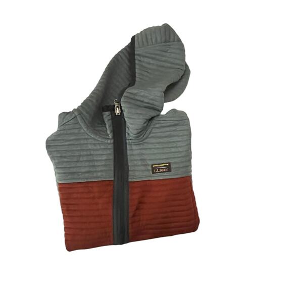 L.L.Bean Kids Quilted Hooded Full-Zip Jacket – Size L (6/7) - Picture 2 of 4